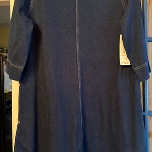 Elegant Navy Women's Casual Dress